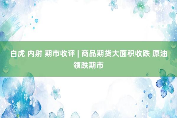 白虎 内射 期市收评 | 商品期货大面积收跌 原油领跌期市