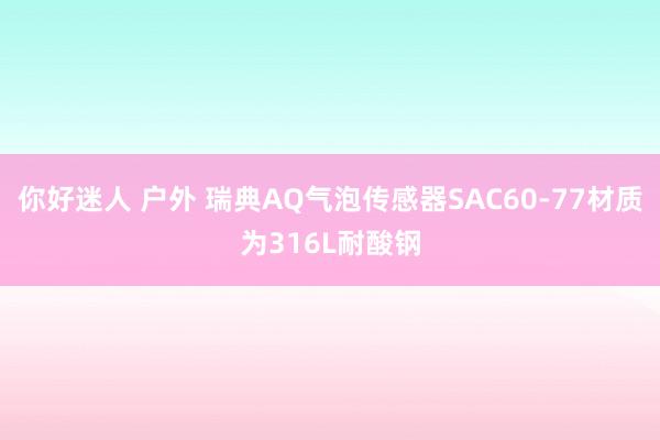 你好迷人 户外 瑞典AQ气泡传感器SAC60-77材质为316L耐酸钢