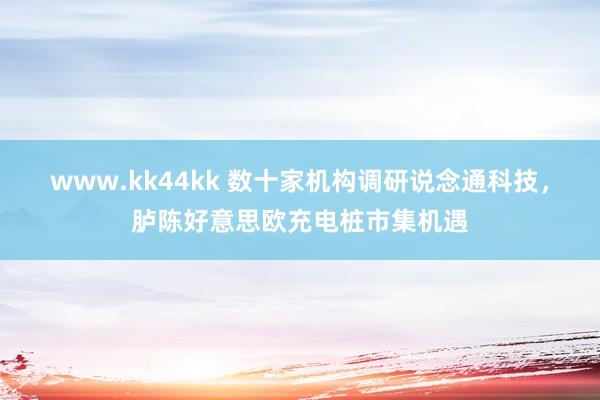 www.kk44kk 数十家机构调研说念通科技，胪陈好意思欧充电桩市集机遇