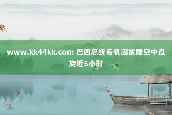 www.kk44kk.com 巴西总统专机因故障空中盘旋近5小时