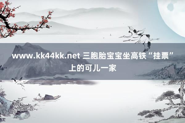 www.kk44kk.net 三胞胎宝宝坐高铁“挂票”上的可儿一家