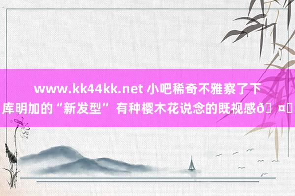 www.kk44kk.net 小吧稀奇不雅察了下库明加的“新发型” 有种樱木花说念的既视感🤓